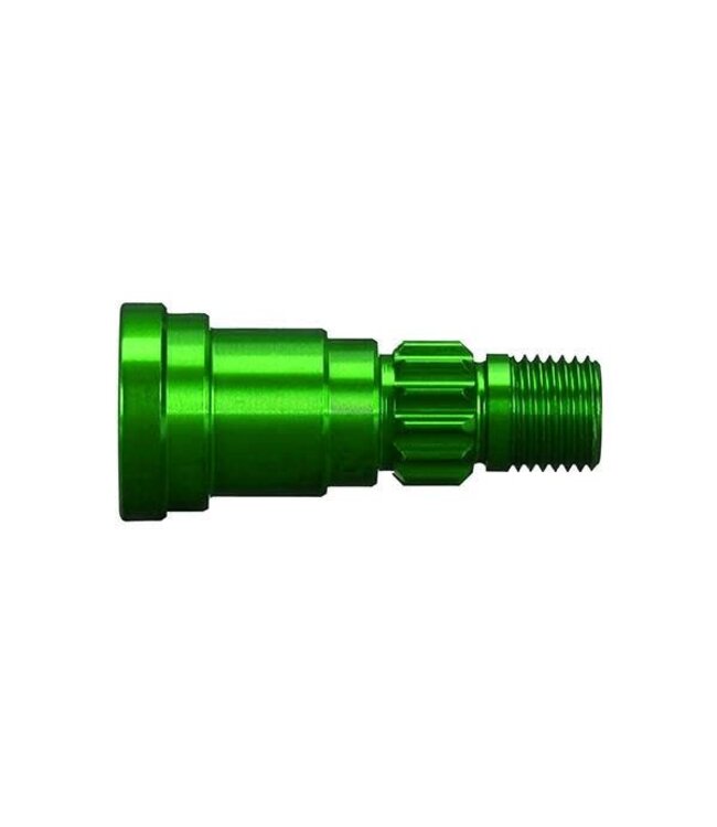 Stub axle aluminum (green-anodized) (1) (use only with #7750X) TRX7768G