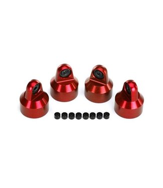 Traxxas Shock caps aluminum (red-anodized) GTX shocks (4) TRX7764R