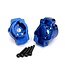 Traxxas Portal drive axle mount rear 6061-T6 aluminum (blue-anodized)  TRX8256X