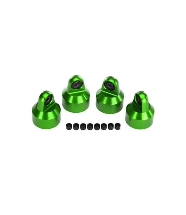 Shock caps aluminum (green-anodized) GTX shocks (4) TRX7764G