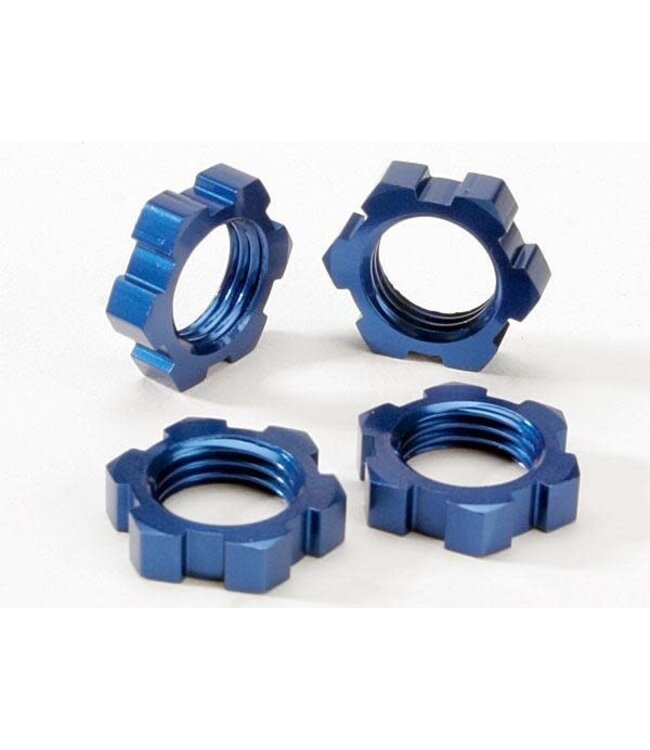 Wheel nuts splined 17mm (blue-anodized) (4) TRX5353