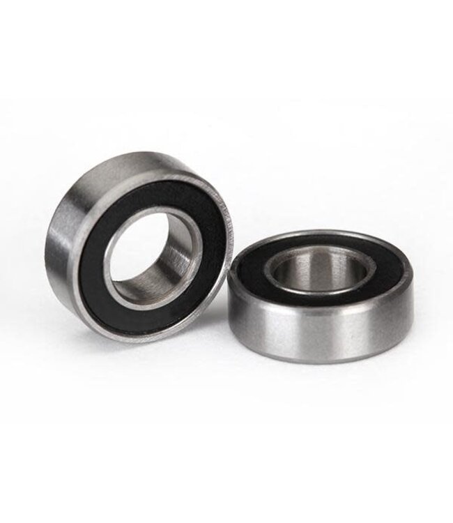 Ball bearings black rubber sealed (6x12x4mm) (2) TRX5117A