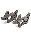 Traxxas Bulkheads (l & r) (front) (grey)