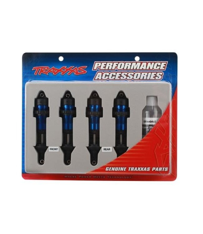 Shocks GTR aluminum blue-anodized bodies with TiN shafts TRX5460A