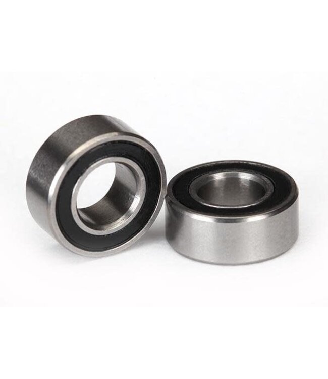 Ball bearings black rubber sealed (5x10x4mm) (2) TRX5115A