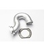 Traxxas Header exhaust (tubular aluminum silver-anodized) with spring mount TRX5340X