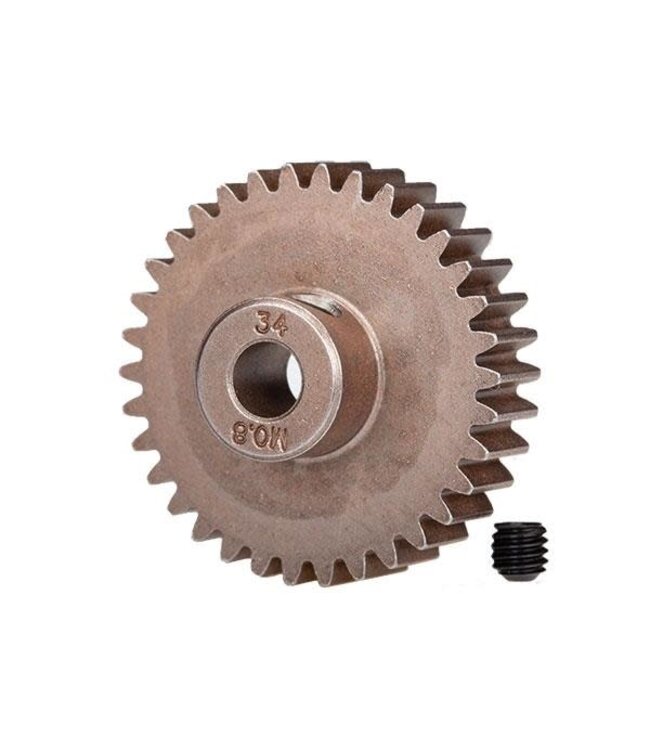 Gear 34-T pinion (32-p) (steel) with set screw TRX5639