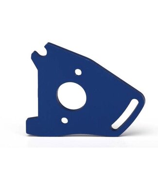 Traxxas Traxxas Motor plate Blue Rustler/Slash 4X4 TRX7490