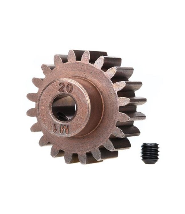 Gear 20-T pinion (1.0 metric pitch) (fits 5mm shaft)/ set TRX6494X