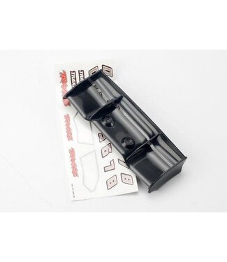 Traxxas Wing 1/16 E-Revo (black) with decal sheet TRX7122