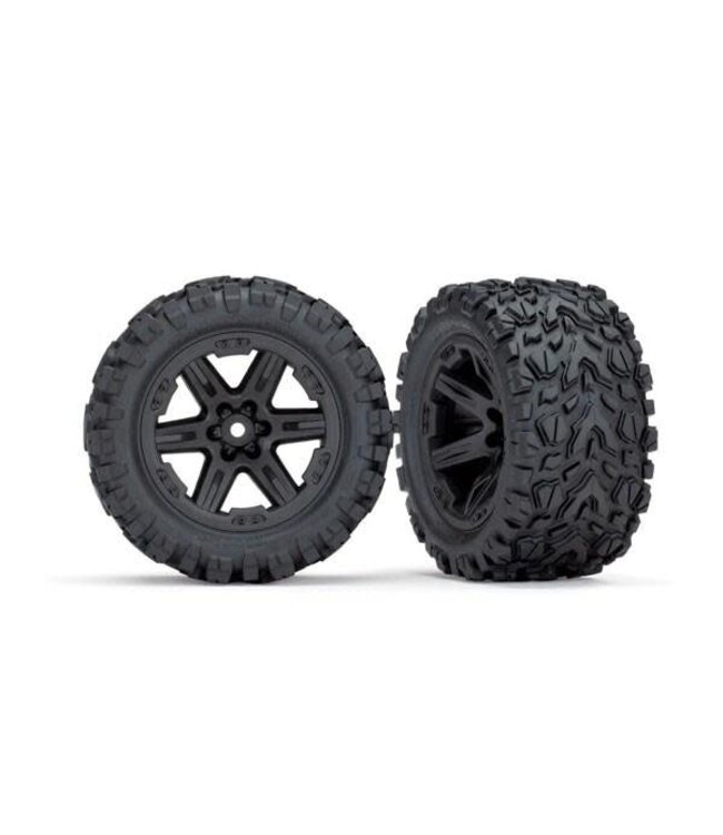 Traxxas Tires wheels glued (2.8') Talon black TRX6774