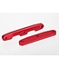 Traxxas Bulkhead tie bars front & rear aluminum (red-anodized) TRX6823R