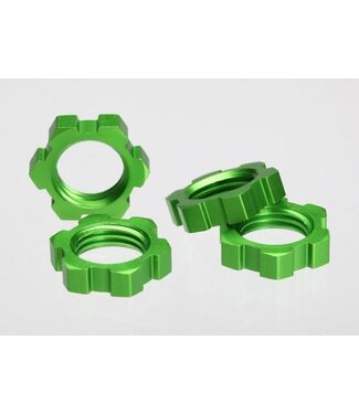 Traxxas Wheel nuts splined 17mm (green-anodized) (4) TRX5353A