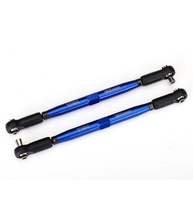 Toe links X-Maxx (TUBES blue-anodized 7075-T6 aluminum stronger than titanium) (157mm) & aluminum wrench 10mm (1) TRX7748x