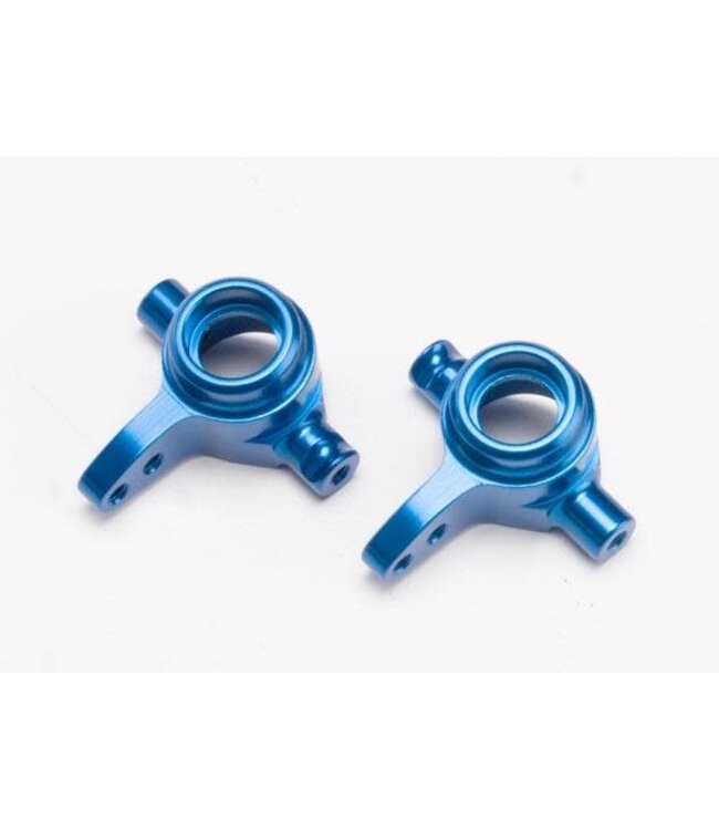 Steering blocks. aluminum. left & right (blue-anodized). TRX6837X