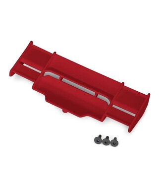 Traxxas Wing for Rustler 4X4 (red) with 3x8mm FCS (3)