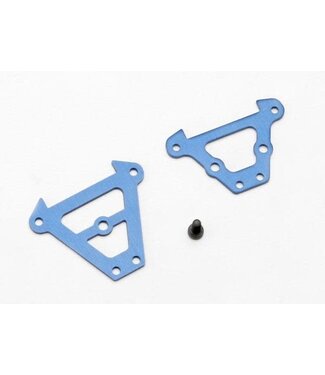 Traxxas Bulkhead tie bars front & rear (blue-anodized aluminum) TRX7023