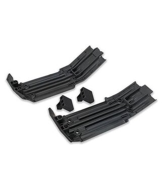 Traxxas Skidplate front & rear with rubber impact cushion (2) TRX7744