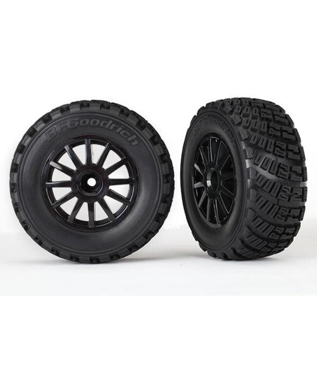 Tires & wheels assembled glued black wheels TRX7473T