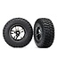 Traxxas Tires & wheels glued (SCT Split-Spoke black chrome beadlock style rim) BFGoodrich TRX6873T