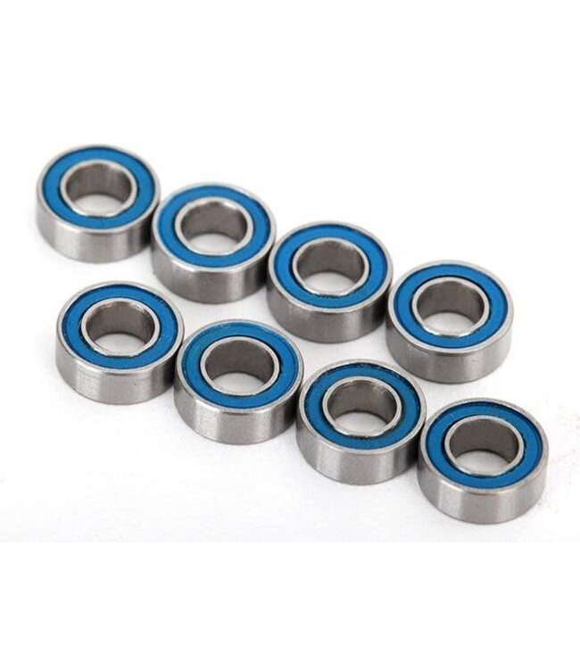 Ball bearings blue rubber sealed (4x8x3mm) (8) TRX7019R