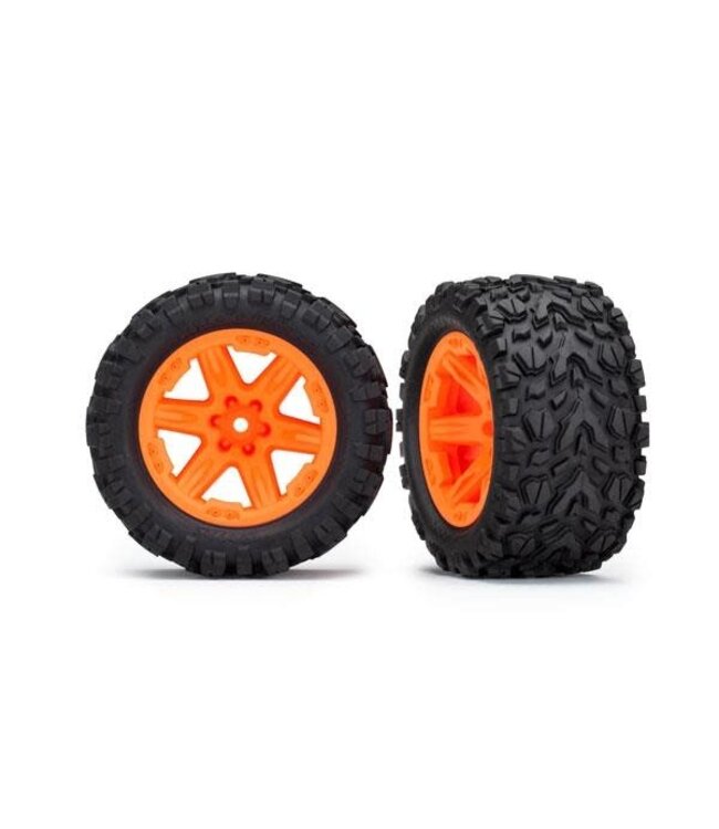 Traxxas Tires wheels glued (2.8') Talon orange TRX6774A
