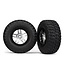 Traxxas Tires & wheels glued (SCT Split-Spoke satin chrome beadlock style rim) BFGoodrich TRX6873