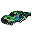 Traxxas Body Slash 4X4 green and blue (painted with decals applied) TRX6844X