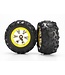 Traxxas Tires and wheels assembled glued (Geode chrome yellow beadlock) TRX7276