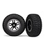 Traxxas Tires & wheels. assembled. glued (SCT Split-Spoke black TRX5885