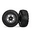 Traxxas Tires & Wheels Assembled Glued (Sct Split-Spoke Black TRX5890