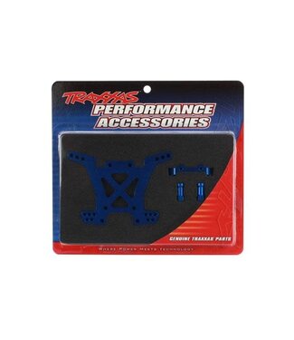 Traxxas Shock tower rear aluminum (blue-anodized) TRX6838X