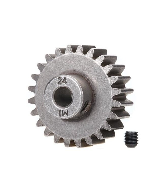 Gear 24-T pinion (1.0 metric pitch) (fits 5mm shaft) TRX6496X