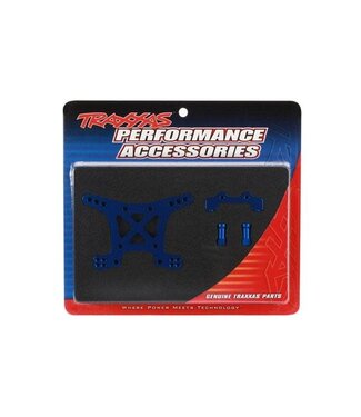 Traxxas Shock tower front aluminum (blue-anodized) TRX6839X