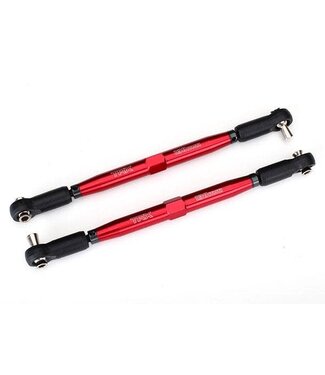 Traxxas Toe links X-Maxx (TUBES red-anodized 7075-T6 aluminum stronger than titanium) (157mm) & aluminum wrench 10mm (1) TRX7748R