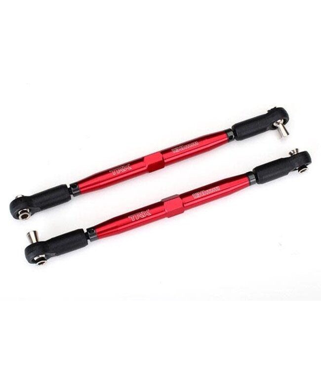 Toe links X-Maxx (TUBES red-anodized 7075-T6 aluminum stronger than titanium) (157mm) & aluminum wrench 10mm (1) TRX7748R