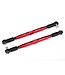 Traxxas Toe links X-Maxx (TUBES red-anodized 7075-T6 aluminum stronger than titanium) (157mm) & aluminum wrench 10mm (1) TRX7748R