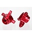 Traxxas Steering blocks  aluminum left & right (red-anodized)