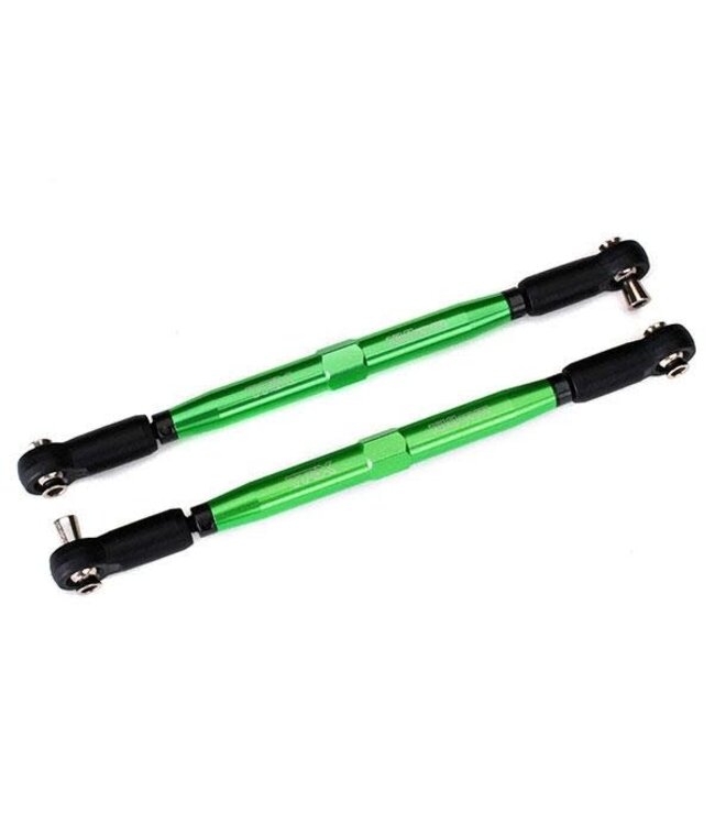 Toe links X-Maxx (TUBES green-anodized 7075-T6 aluminum stronger than titanium) (157mm) & aluminum wrench 10mm (1) TRX7748G