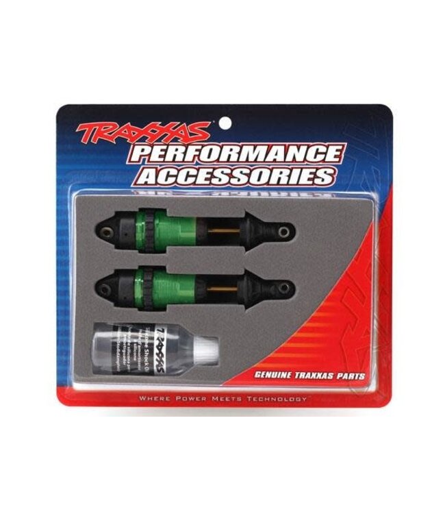 Shocks GTR long  green-anodized PTFE-coated bodies with TiN shafts TRX7461G