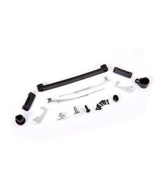 Traxxas Door handles left right with retainers (3) windshield wipers (1)  fuel cap with fuel flange TRX9115