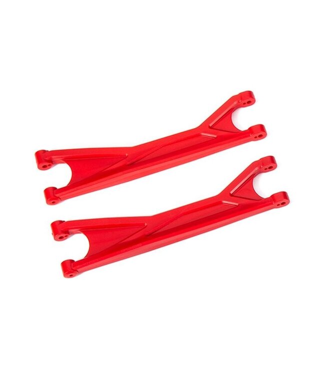 Suspension arms upper red (left or right front or rear) (2) (for use with WideXmaxx suspension kit) TRX7892R