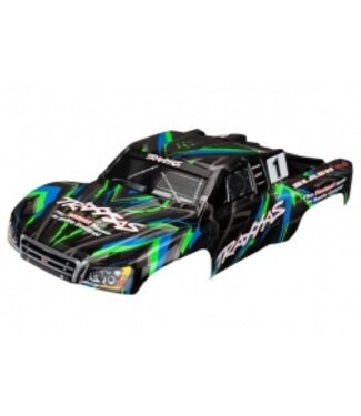 Traxxas Body Slash 4X4 green (painted decals applied) TRX6816G