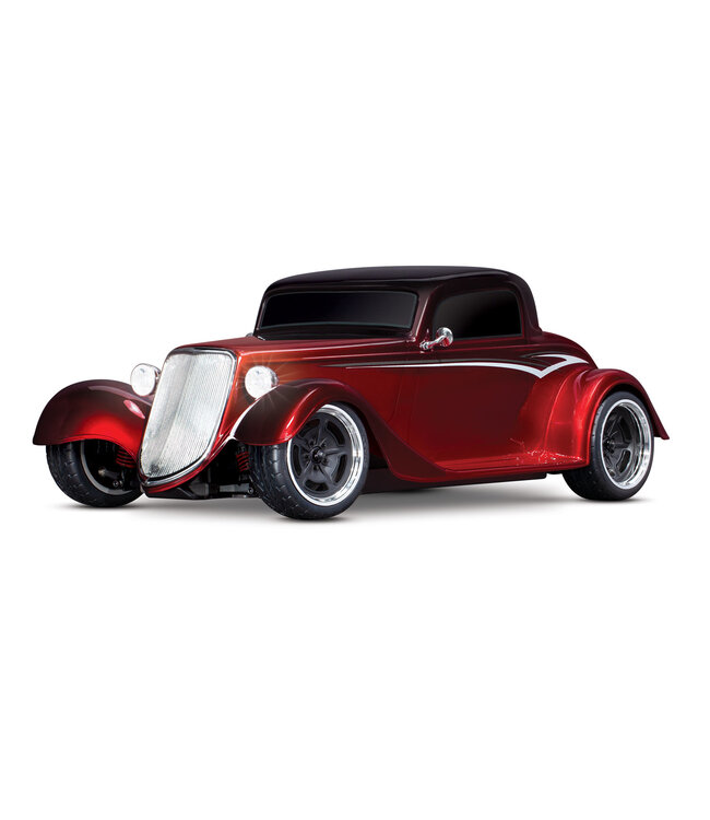 Traxxas  4-Tec 3.0 Factory Five 35 Hot Rod Truck Coupe Red RTR 1/9 4WD Brushed XL-5 zonder Accu/Lader