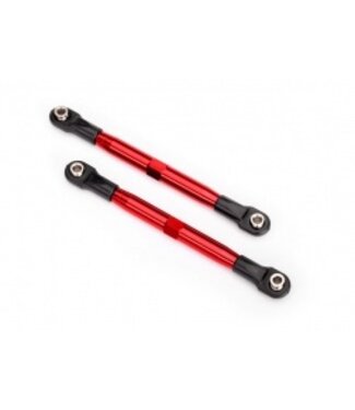 Traxxas Toe links (TUBES red-anodized 7075-T6 aluminum stronger than titanium) (87mm)