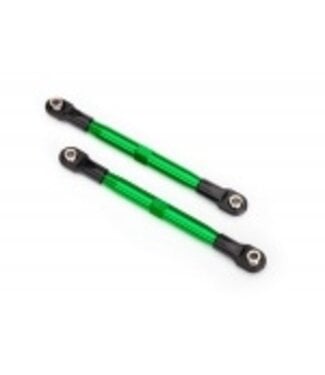 Traxxas Toe links (TUBES green-anodized 7075-T6aluminum stronger than titanium) (87mm)