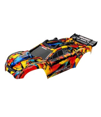 Traxxas Solar Flare Body Rustler 4X4 painted decals applied complete TRX6718R