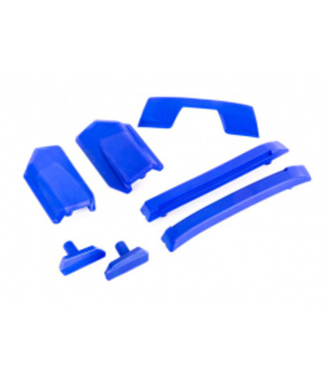 Body reinforcement set blue with skid pads (roof) (fits #9511 body) TRX9510X