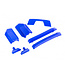 Traxxas Body reinforcement set blue with skid pads (roof) (fits #9511 body) TRX9510X