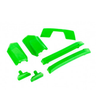 Traxxas Body reinforcement set green with skid pads (roof) (fits #9511 body) TRX9510G